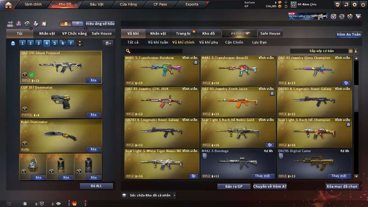 shop acc cf uy tin gia re